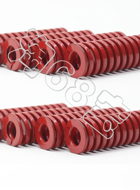 优质耐压高强力红色压簧TM30*30,35,40---300中荷重模具螺旋弹簧