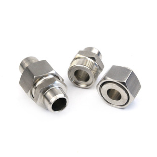 对接式 直通管接头 焊接液压油管接头 77304不锈钢液压焊接式 JB970