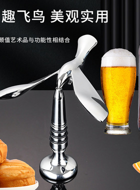 平衡鹰飞鸟开瓶器摆件重