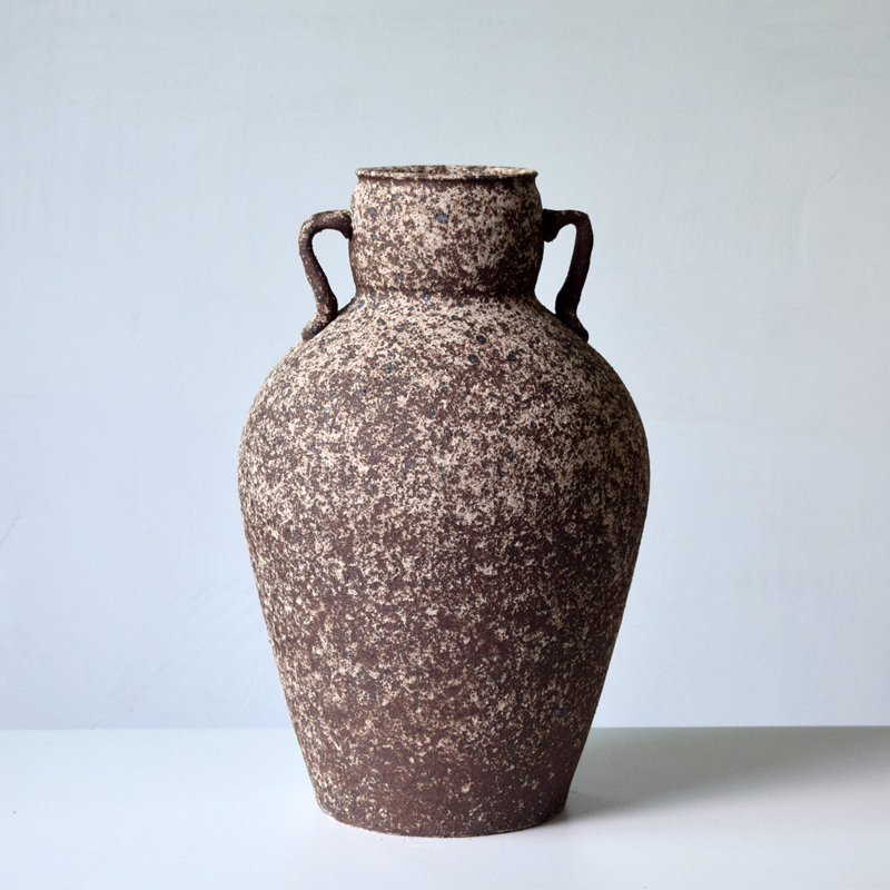 景德镇粗陶罐侘寂风桌面