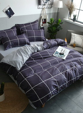 student bed sheets quilt duvet cover beddings 4set