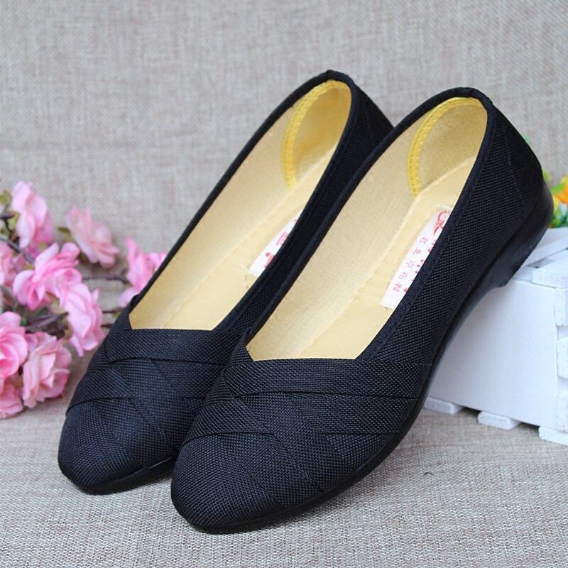 春季女鞋妈妈鞋软底舒适孕妇鞋平底工作鞋浅口休闲单鞋