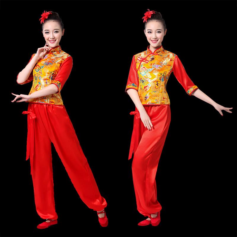 男女开场舞蹈服装广张灯