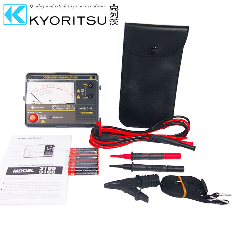 KYORITSU3165日本共立MODEL3166绝缘电阻测试仪绝缘兆欧表高阻计*