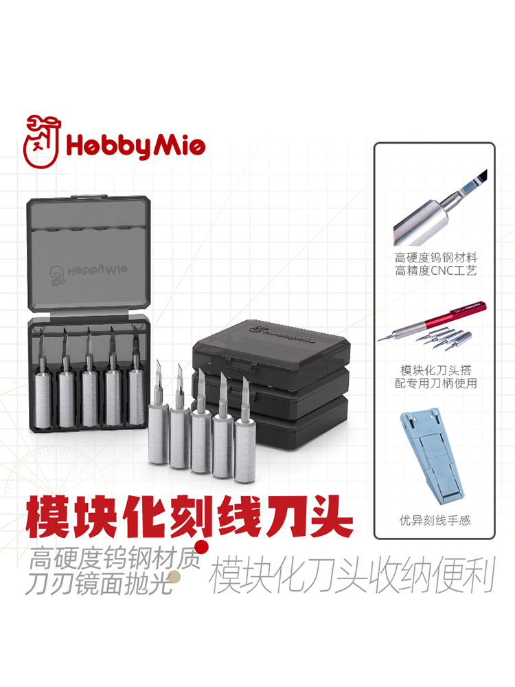 喵匠刻线刀 高硬度钨钢推刀 高达细节专业改造切割工具 GK刻线刀