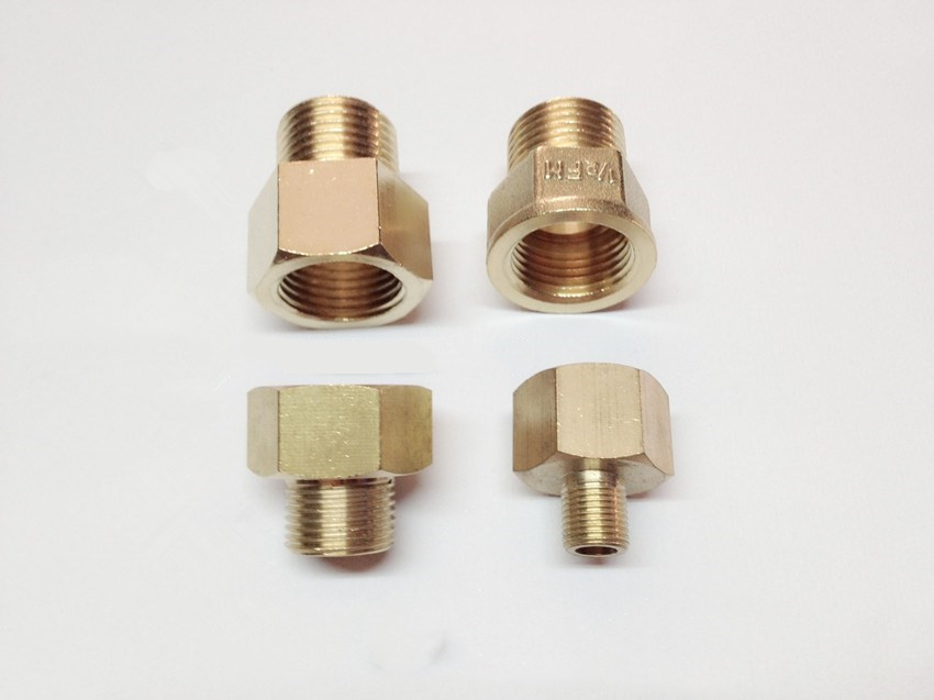 黄铜内外丝接头M4 M5 M6 M8X1 M10X1 M12 M14X1.5 公英制转接头