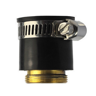 净水器水龙头接头 分水器黑胶头 万.能接头与单切阀配接2/2.5分管