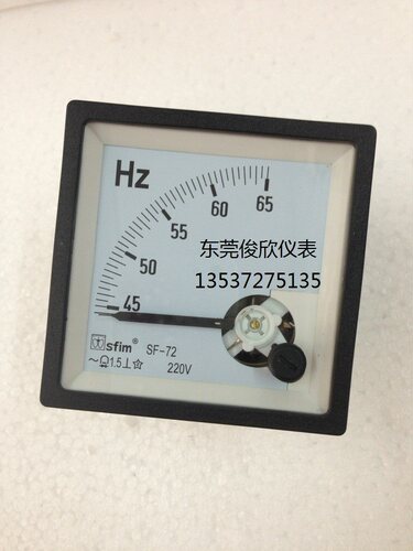 CE认证 SF72-HZ/赫兹表/机械式指针式频率表/交流周波表/72*72