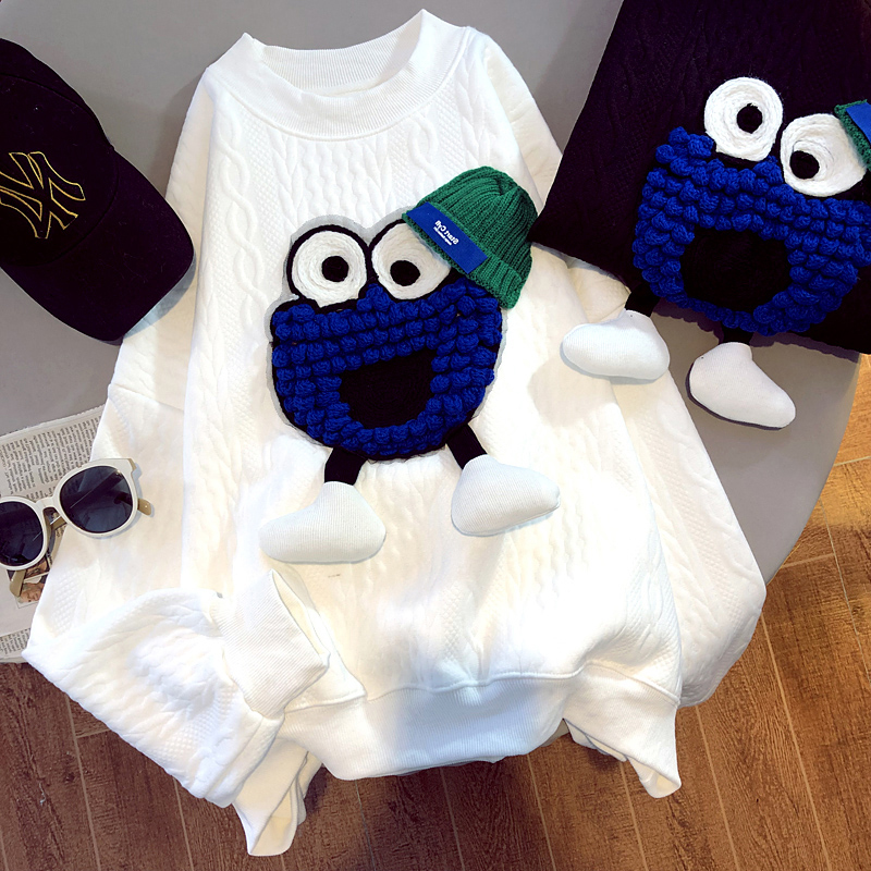 炸街哺乳卫衣女春秋薄款2022年新款宽松孕妇连帽卡通长袖喂奶上衣