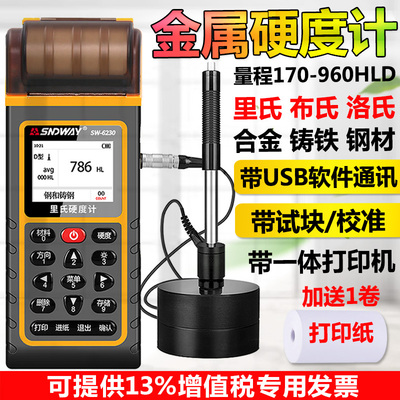 深达威SW6210S里氏硬度计金属硬度计便携硬度测试布氏洛氏硬度计