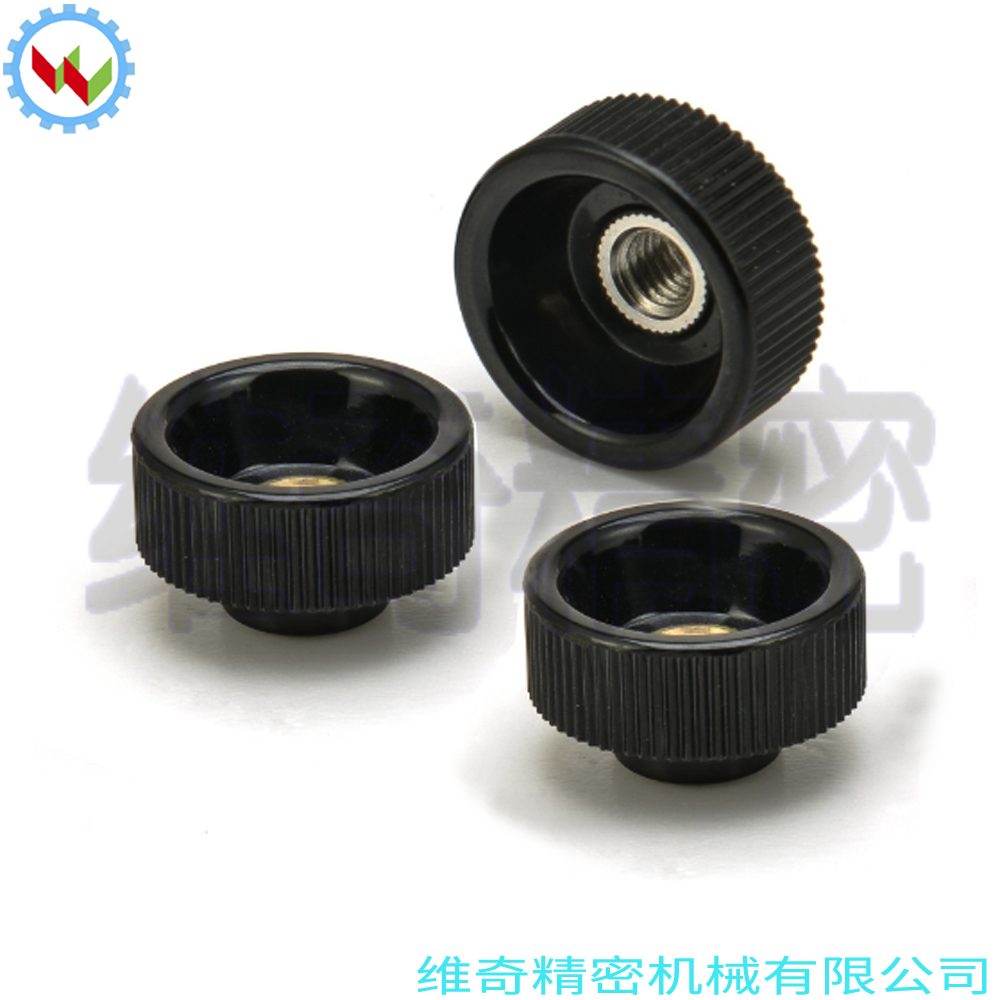 带凹槽握紧旋钮 BT-ESD 直纹手拧滚花螺母 通孔手柄 滚花螺丝