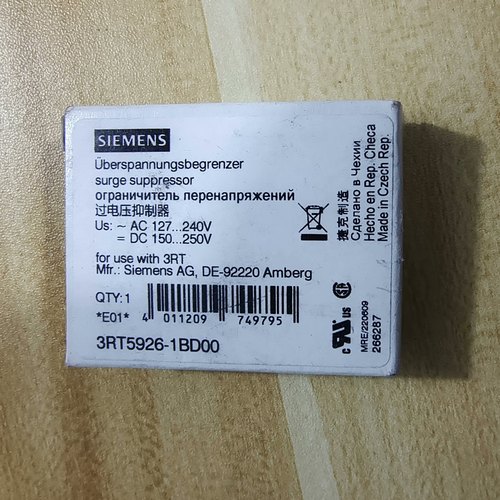 西门子3RT5926-1BD00过电压抑制器，全新原装正品原议价