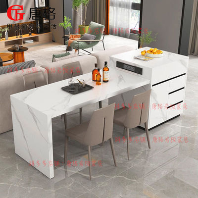 厨房岛台餐桌一体家用可