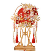 双面双色重工团扇新娘结婚出嫁材料包高级感中式 婚礼秀禾