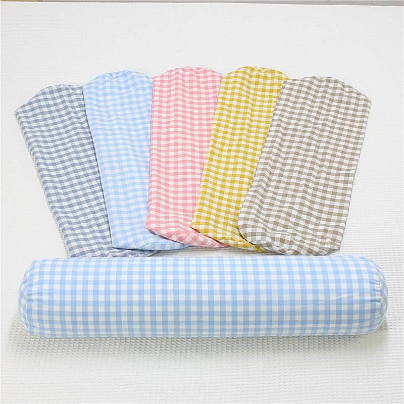 全棉水洗棉圆柱枕颈椎枕抱枕套可定制尺寸亲肤长条枕套不含芯