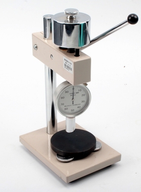LX-OO型00邵氏橡胶硬度计超软发泡硅胶口香糖测试架ASTM2240