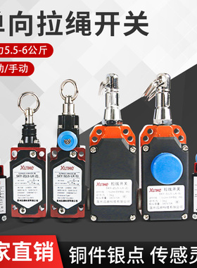 安全拉绳开关LS-LX-S/Z SKY-SL-C-S/R 急停开关拉线行程限位开关