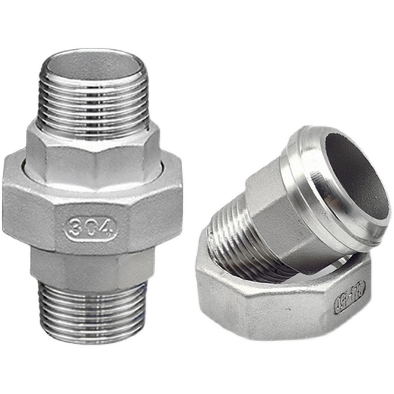 不锈钢外丝活接头球面锥