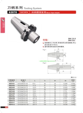 正品台湾精展斜柄钻头套筒62070-DTA/MTA-DAT30XMT1-50
