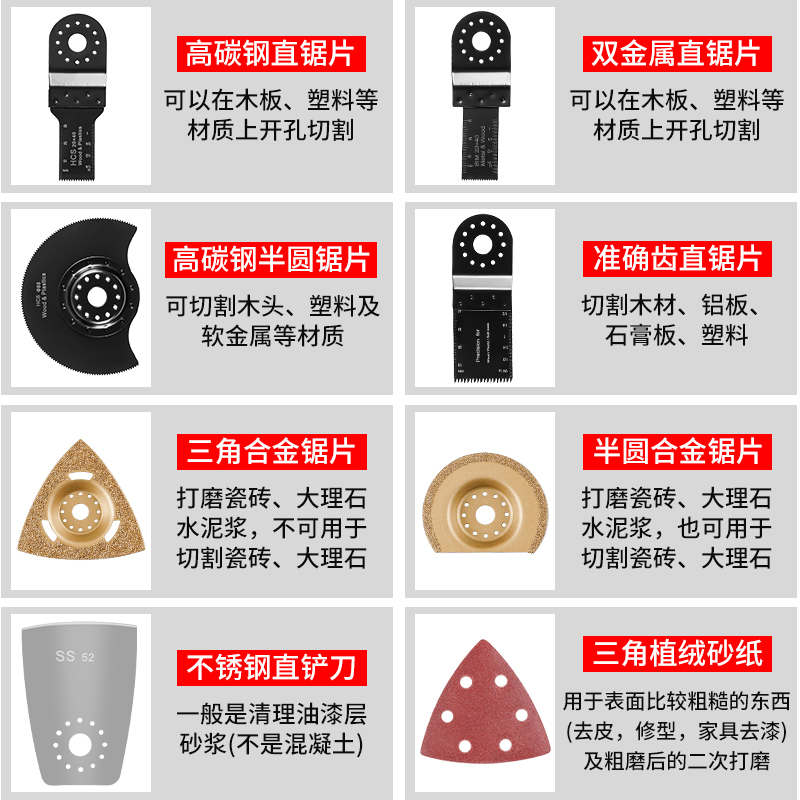 东成通用万用宝锯片开口型快卸多功能修边机家用木工金属厨卫打磨
