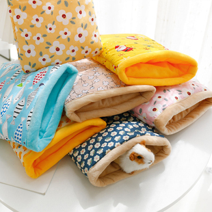 仓鼠窝冬季小宠睡袋龙猫刺猬花枝鼠豚鼠蜜袋鼯天竺鼠小型宠物用品