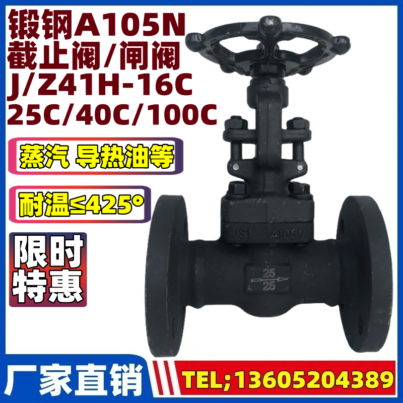 锻钢法兰截止阀闸蒸汽高