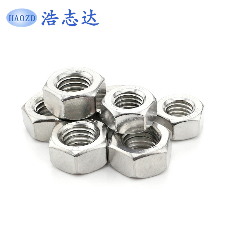 国标304不锈钢六角螺母M1M2M2.5M3M3.5M4M5M6M8M10--M20螺丝帽