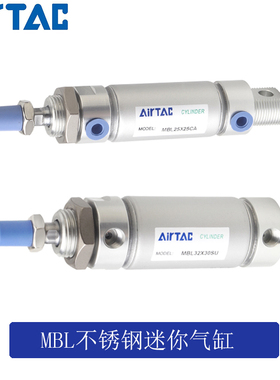 亚德客迷你气缸 MAL MBL40 50 63X25X50X75X100X125X150X200SCA-U