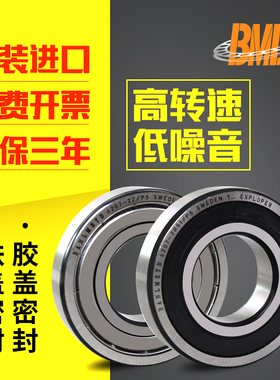 瑞典BMD原装进口深沟球轴承63006 63007 63008 63009 6310-2RS/P5