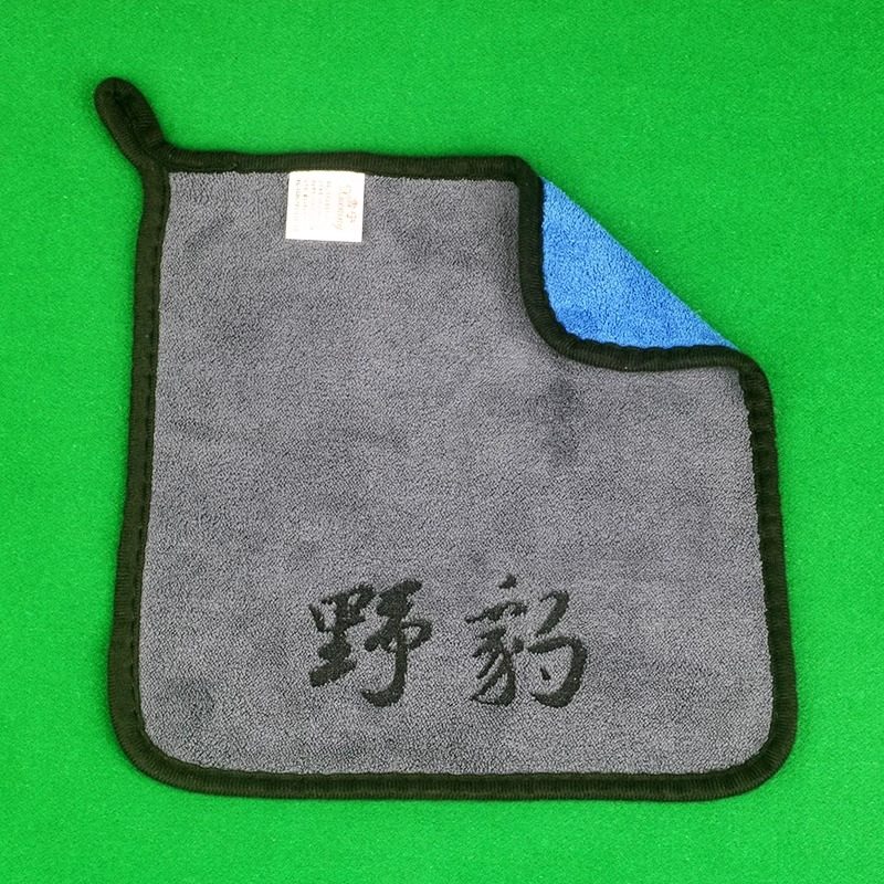 野豹台球杆毛巾美洲豹LP黑8小头台球擦杆布养护奥秘桌球杆