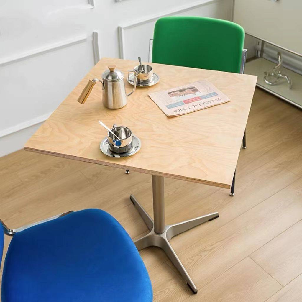 北欧桦木海洋板桌中古小圆桌咖啡厅酒吧奶茶店洽谈桌子不锈钢桌腿,金属材料及制品,金属罐/桶/瓶,淘宝优惠券,粉丝福利购,淘宝优惠卷