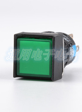 LA42(B)PF-11/G 方形按钮 自复位式 绿色 一开一闭 孔径16mm