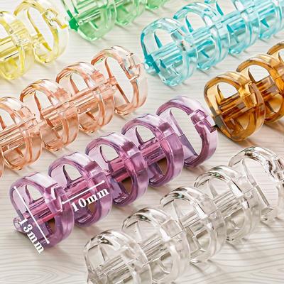 活页扣环装订成册夹条神器环扣线圈环书圈活页夹环卡扣活口活扣固定扣书环a4订书工具书籍装帧塑料活页扣环装