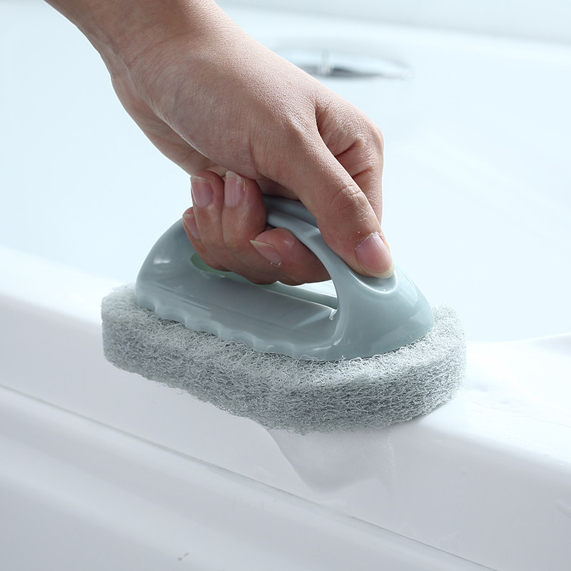 带手柄浴缸浴室瓷砖刷厨房魔术擦去污刷子洗锅清洁神器魔力海绵擦