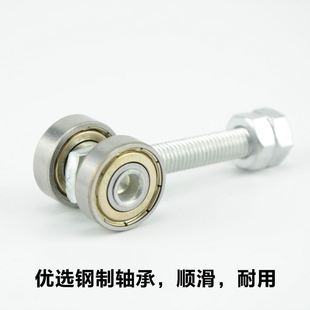 滑轮滑轨轨道C30小滑轮轴承 吊轨全套 滑道移门吊滑轮门滑轮 推拉