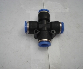 气动接头YPZA十字四通 YPZA10 插10MM气管 快插接头YPZA12