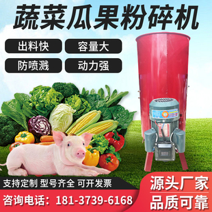 蔬菜瓜果打碎机220v小型家用养殖鸡鸭猪食机器萝卜南瓜刨丝粉碎机