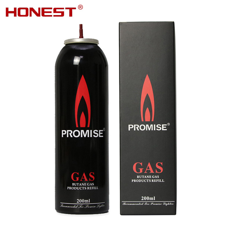 百诚打火机气体大瓶通用高纯度安全200ml气体罐直冲通用专用气体