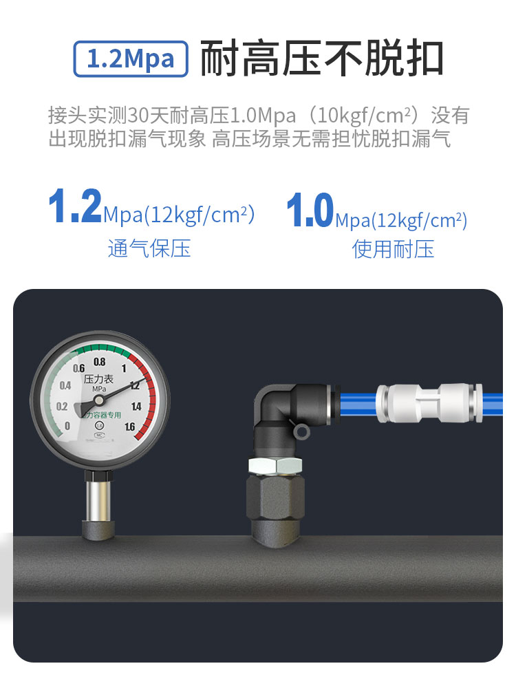气动快插快速气管接头 Y型三通变径全 PWY12-10 10-8 8-6 6-4