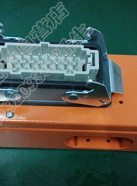 YUDO款CBAV241蓝色接线盒塑胶模具热流道24针插座藏线盒装电磁阀