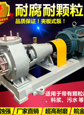 耐腐耐颗粒夹板式砂浆泵WJMB耐磨耐腐蚀酸碱料浆污水脱硫化工泵