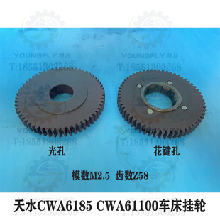 CWA61100车床58齿齿轮 甘肃兰州天水星火机床厂CWA6185 胶木挂轮