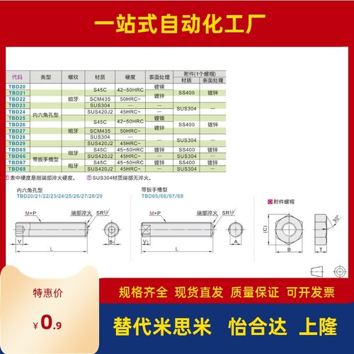 怡合达内六角孔型带扳手