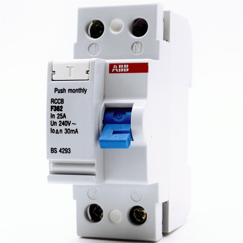 ABB RCCB F362-25A 漏电断路器2P 剩余电流保护单相240V 空开30mA