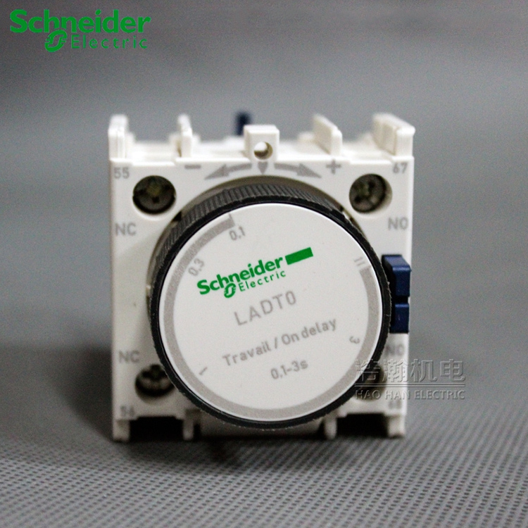 原装正品施耐德接触器空气延时辅助触头LADT0 通电延时模块0.1-3S