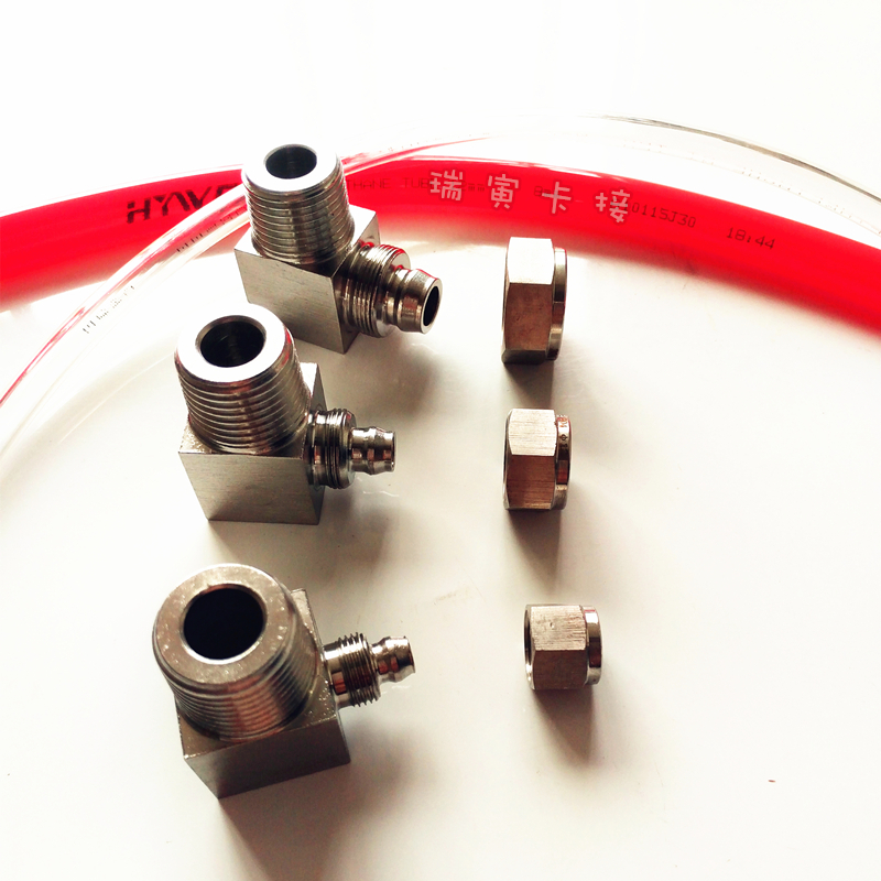 不锈钢快拧弯头管四氟软