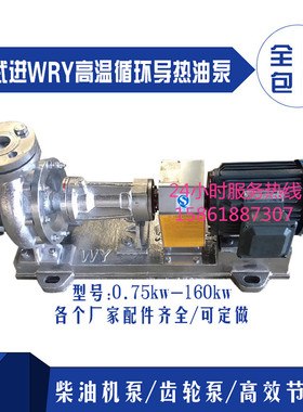 常州武进WRY耐高温350导热油泵循环泵45KW125-80-250离心式热油泵