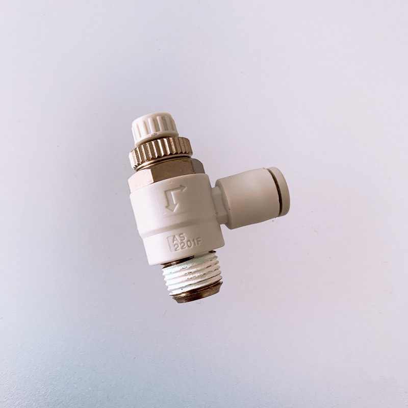 原装SMC节流阀AS2211F/AS2201F-01-02-04S/06S/08S/10S/12S调速阀