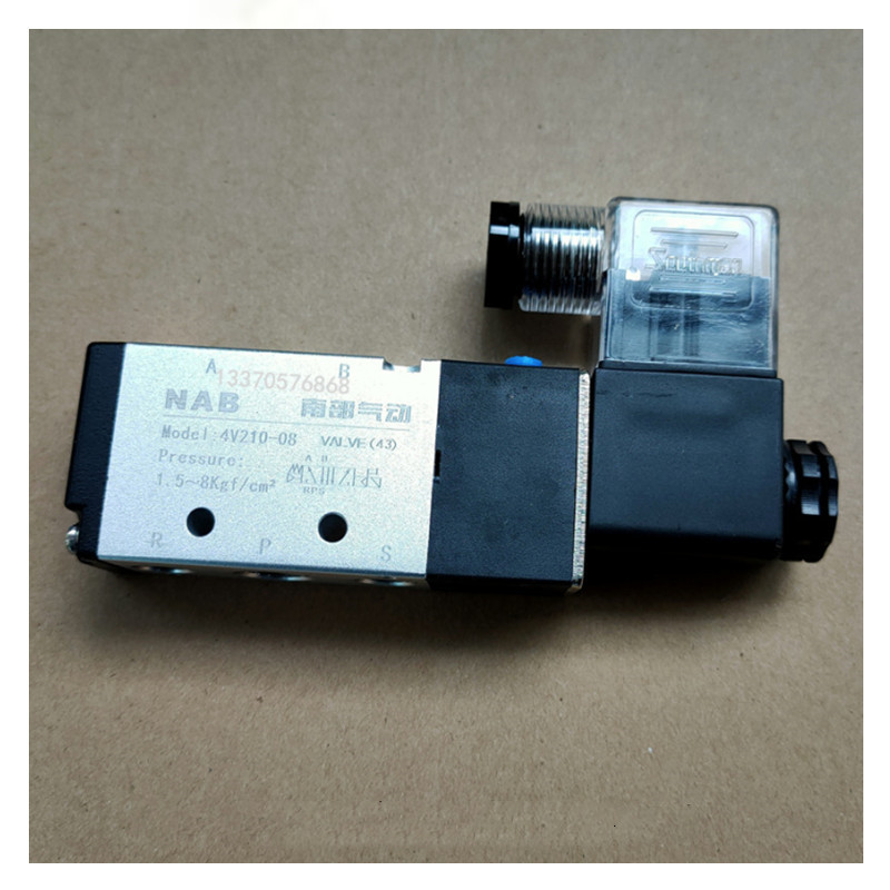 南部气动NAB4V21008电塑钢焊机双锯精密锯角码压条锯电磁阀铝型材