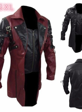 2024亚马逊跨境新品热卖爆款欧美男士机车大码皮衣夹克jacket men